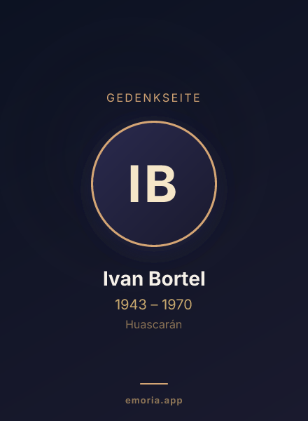 Gedenkportrait von Ivan Bortel