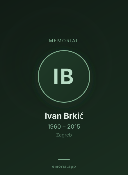 Memorial portrait of Ivan Brkić