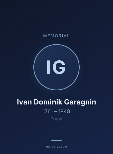 Memorial portrait of Ivan Dominik Garagnin