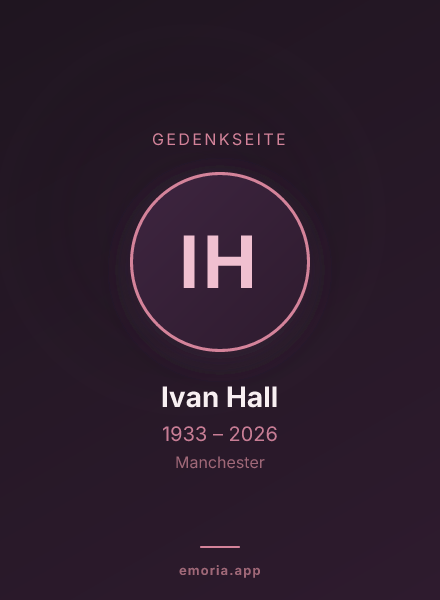 Gedenkportrait von Ivan Hall