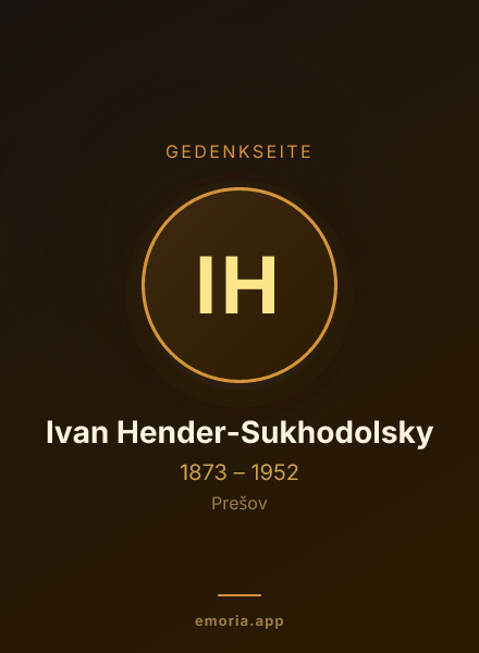 Gedenkportrait von Ivan Hender-Sukhodolsky