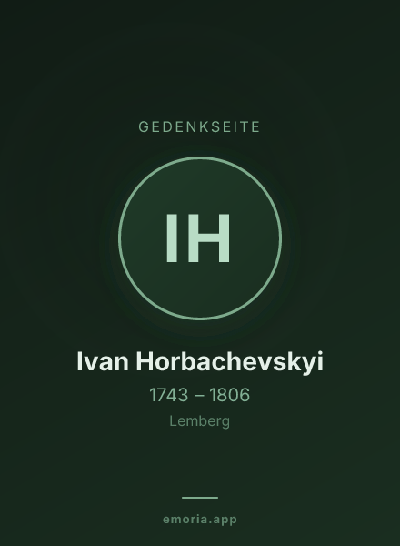 Gedenkportrait von Ivan Horbachevskyi