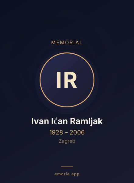 Memorial portrait of Ivan Ićan Ramljak