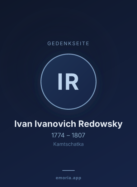 Gedenkportrait von Ivan Ivanovich Redowsky