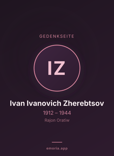 Gedenkportrait von Ivan Ivanovich Zherebtsov