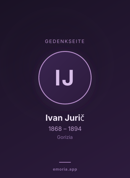 Gedenkportrait von Ivan Jurič