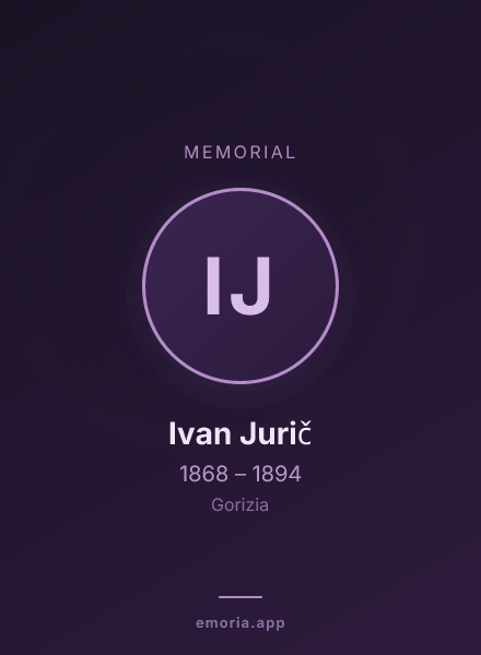 Memorial portrait of Ivan Jurič