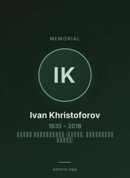 Memorial portrait of Ivan Khristoforov