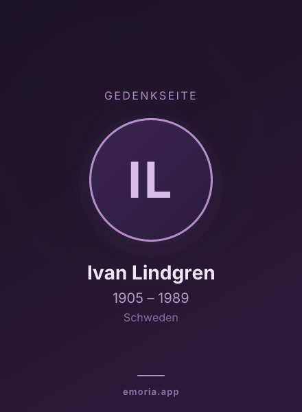 Gedenkportrait von Ivan Lindgren