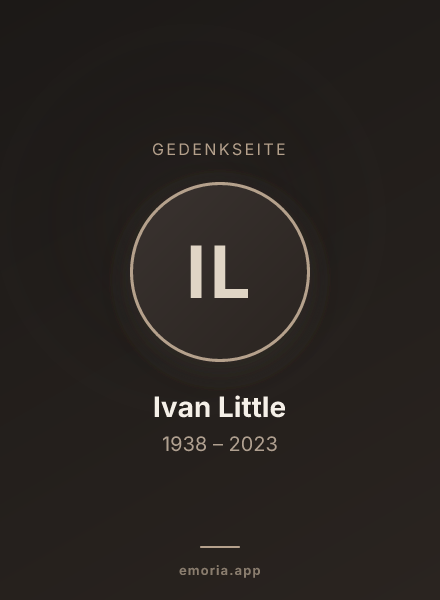 Gedenkportrait von Ivan Little