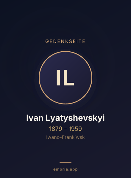 Gedenkportrait von Ivan Lyatyshevskyi