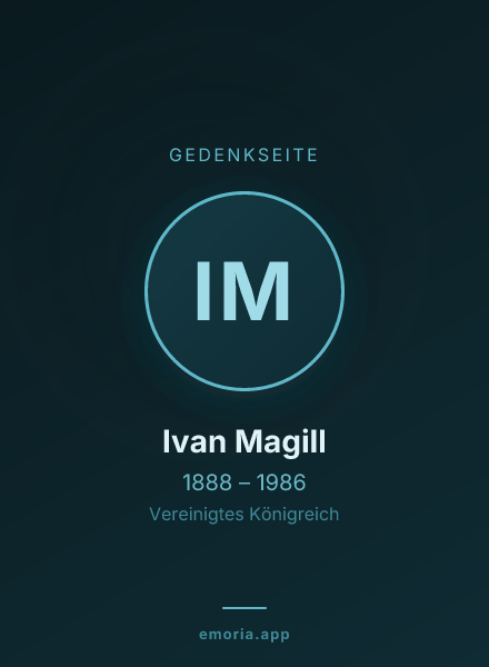Gedenkportrait von Ivan Magill