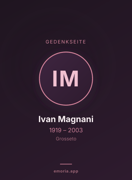 Gedenkportrait von Ivan Magnani