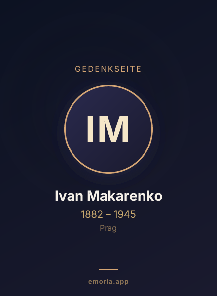 Gedenkportrait von Ivan Makarenko