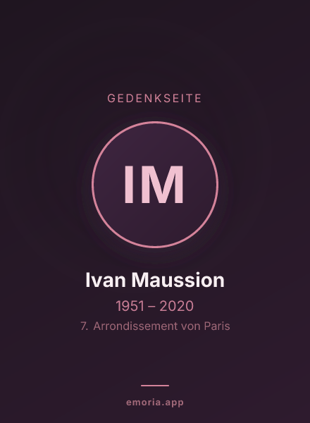 Gedenkportrait von Ivan Maussion