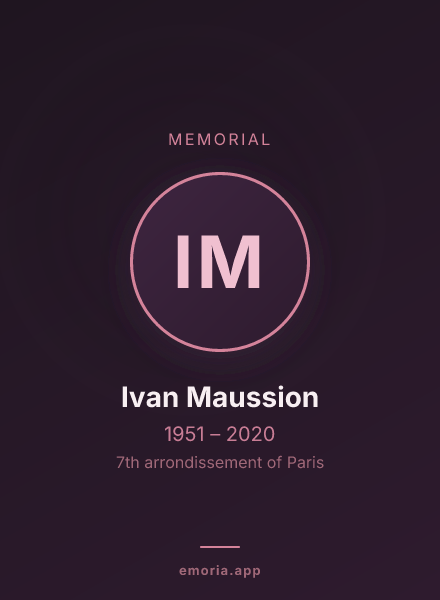 Memorial portrait of Ivan Maussion