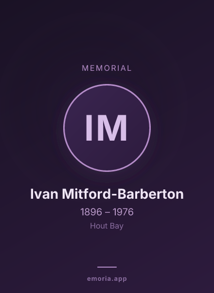 Memorial portrait of Ivan Mitford-Barberton