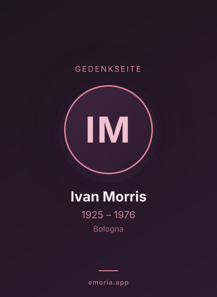 Gedenkportrait von Ivan Morris