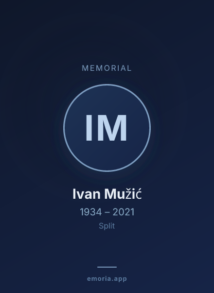 Memorial portrait of Ivan Mužić