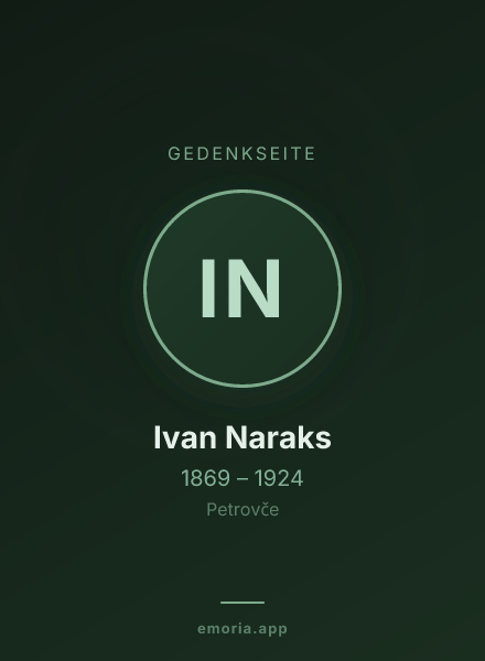 Gedenkportrait von Ivan Naraks