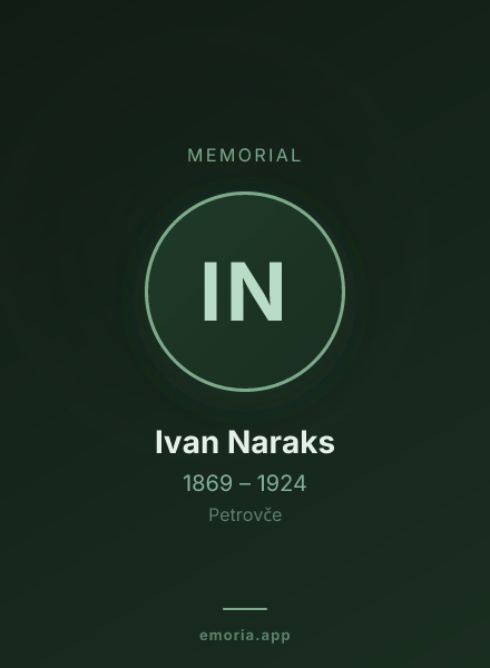 Memorial portrait of Ivan Naraks