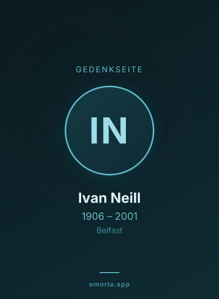 Gedenkportrait von Ivan Neill