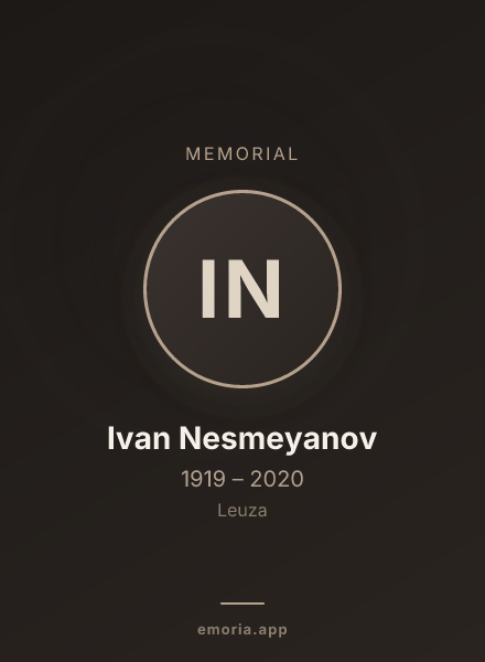 Memorial portrait of Ivan Nesmeyanov