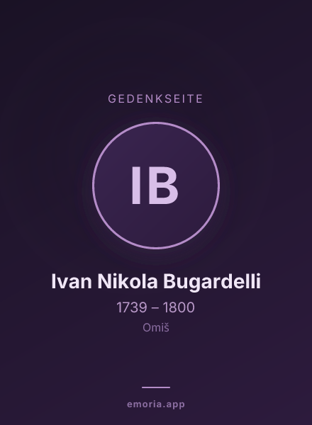 Gedenkportrait von Ivan Nikola Bugardelli