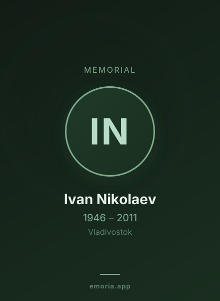 Memorial portrait of Ivan Nikolaev