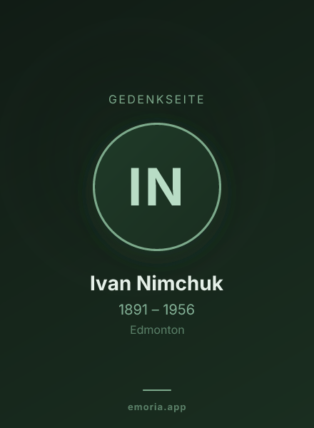 Gedenkportrait von Ivan Nimchuk