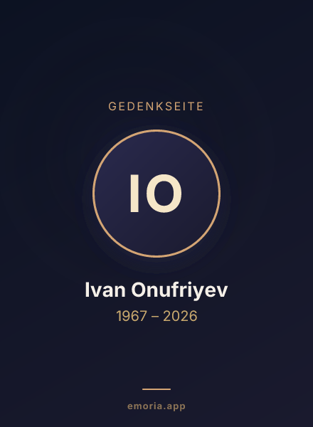 Gedenkportrait von Ivan Onufriyev