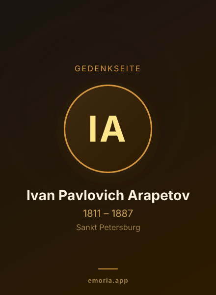 Gedenkportrait von Ivan Pavlovich Arapetov