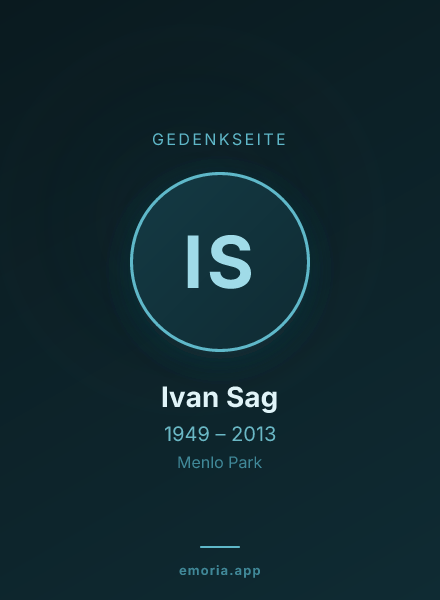 Gedenkportrait von Ivan Sag