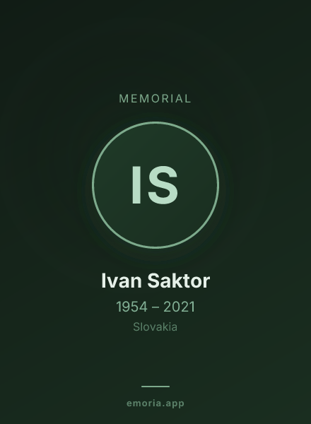 Memorial portrait of Ivan Saktor