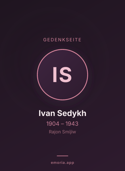 Gedenkportrait von Ivan Sedykh