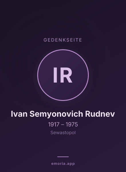 Gedenkportrait von Ivan Semyonovich Rudnev