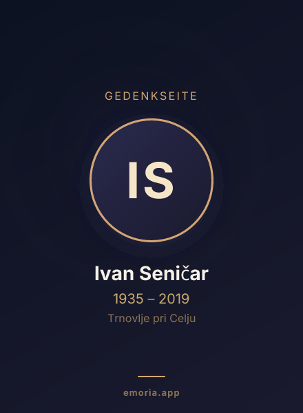 Gedenkportrait von Ivan Seničar
