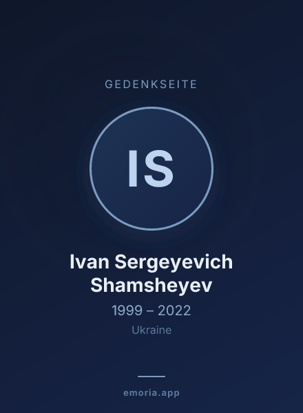Gedenkportrait von Ivan Sergeyevich Shamsheyev