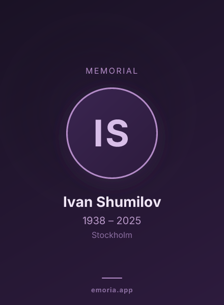 Memorial portrait of Ivan Shumilov