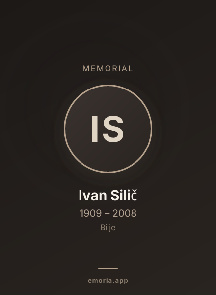 Memorial portrait of Ivan Silič