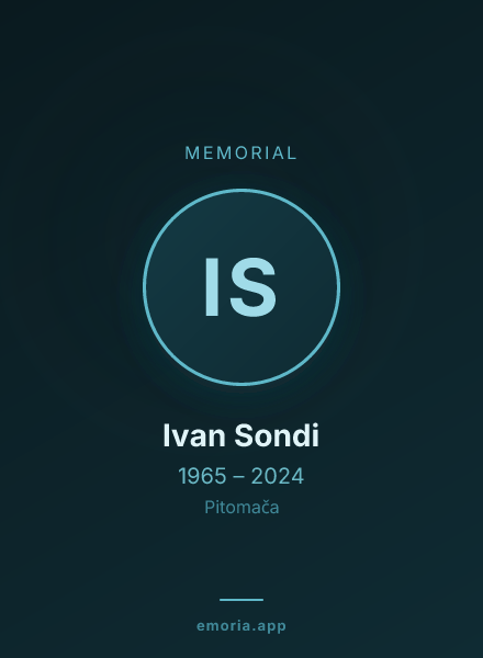 Memorial portrait of Ivan Sondi
