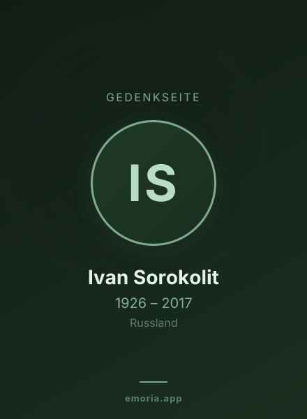 Gedenkportrait von Ivan Sorokolit