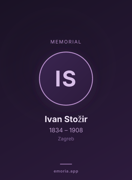 Memorial portrait of Ivan Stožir