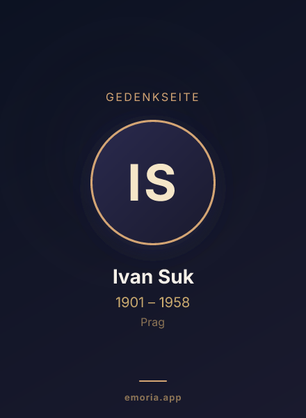 Gedenkportrait von Ivan Suk