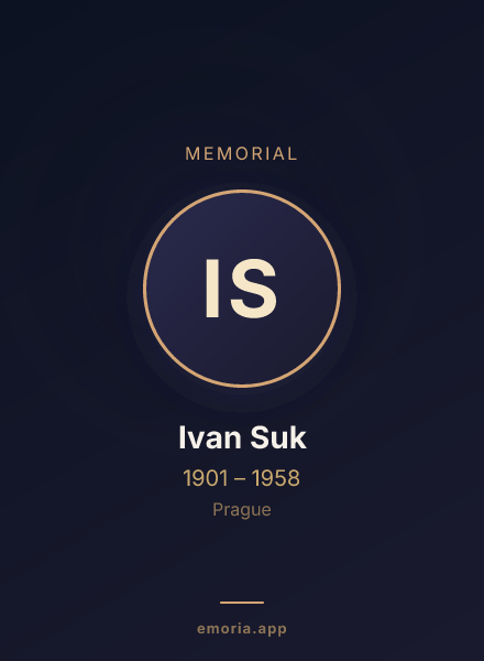 Memorial portrait of Ivan Suk