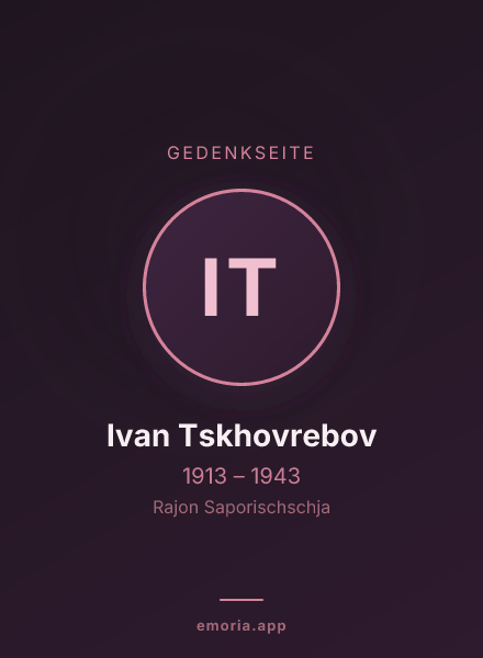 Gedenkportrait von Ivan Tskhovrebov
