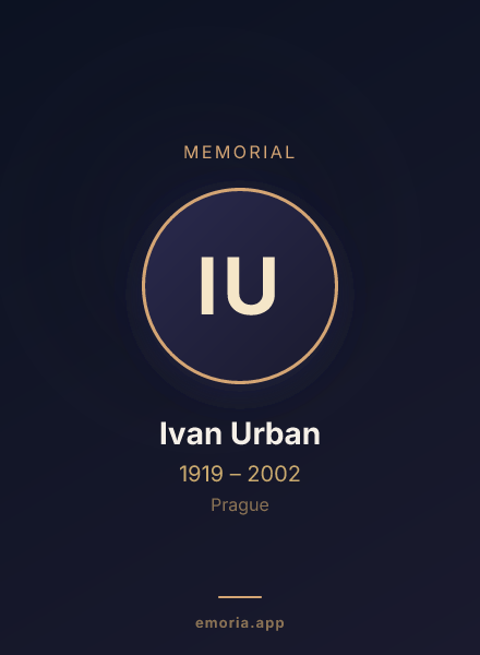 Memorial portrait of Ivan Urban