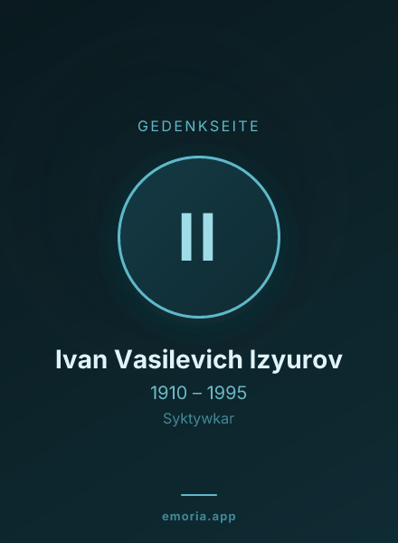 Gedenkportrait von Ivan Vasilevich Izyurov