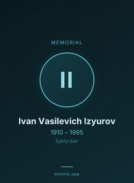 Memorial portrait of Ivan Vasilevich Izyurov