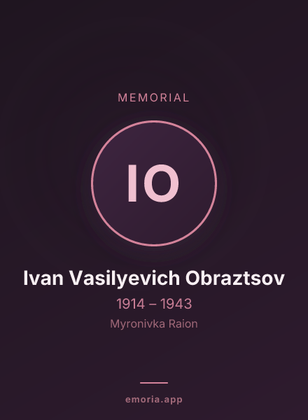 Memorial portrait of Ivan Vasilyevich Obraztsov